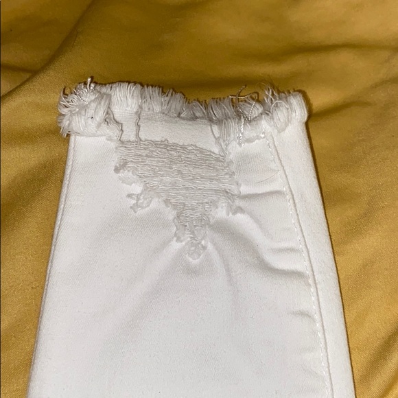 White high rise ripped skinny  jeans - Picture 2 of 3